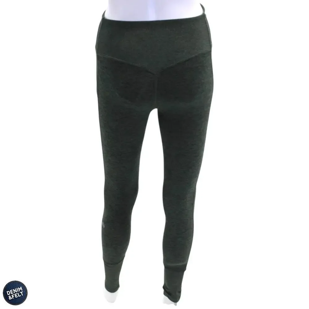 Alo‎ Yoga Seamless Leggings Green Heathered High Waist Sculpt Fit Size Small